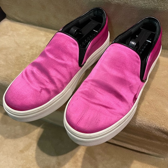 Authentic Celine slip-On Sneakers, round toes, left shoe has scuff seen on photo - Picture 4 of 16